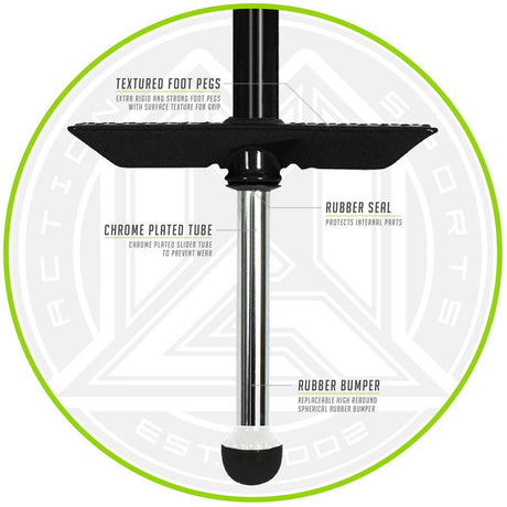 Madd Gear Pogo Stick - Black/Lime