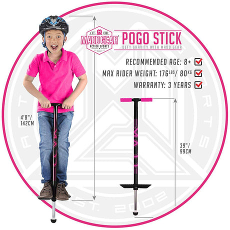 Madd Gear Pogo Stick - Black/Pink