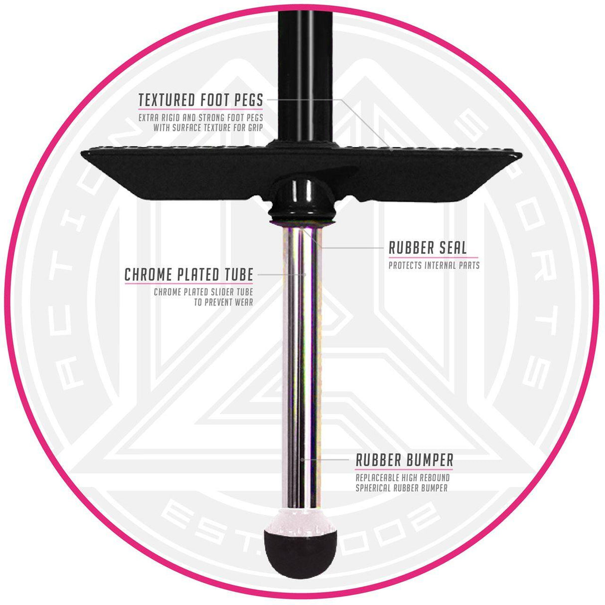 Madd Gear Pogo Stick - Black/Pink