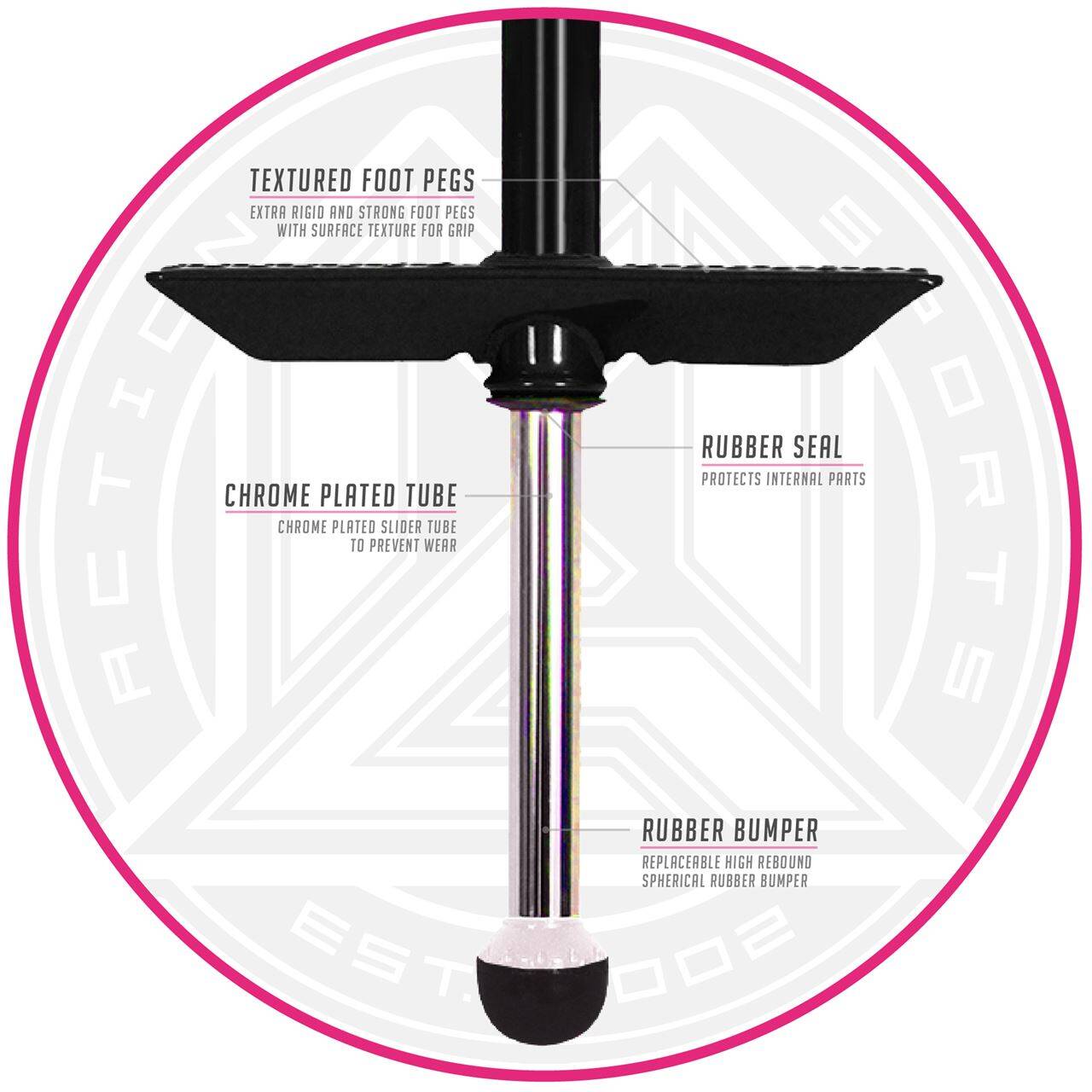 Madd Gear Pogo Stick - Black/Pink