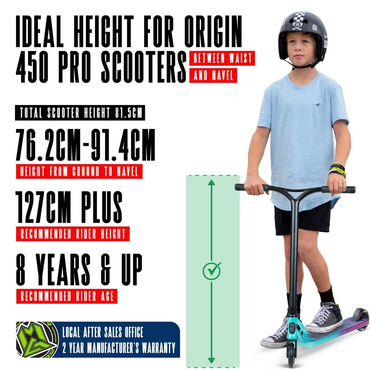 MGP VX Origin IV 450 Stunt Scooter - Gravitron