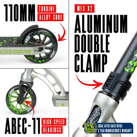MGP VX Origin IV 500 Stunt Scooter - Pyriform