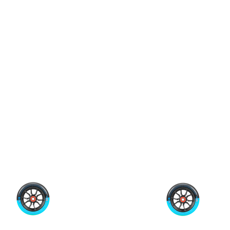 MGP MFX Syndicate Scooter Wheel 120mm - Black/Sky Blue