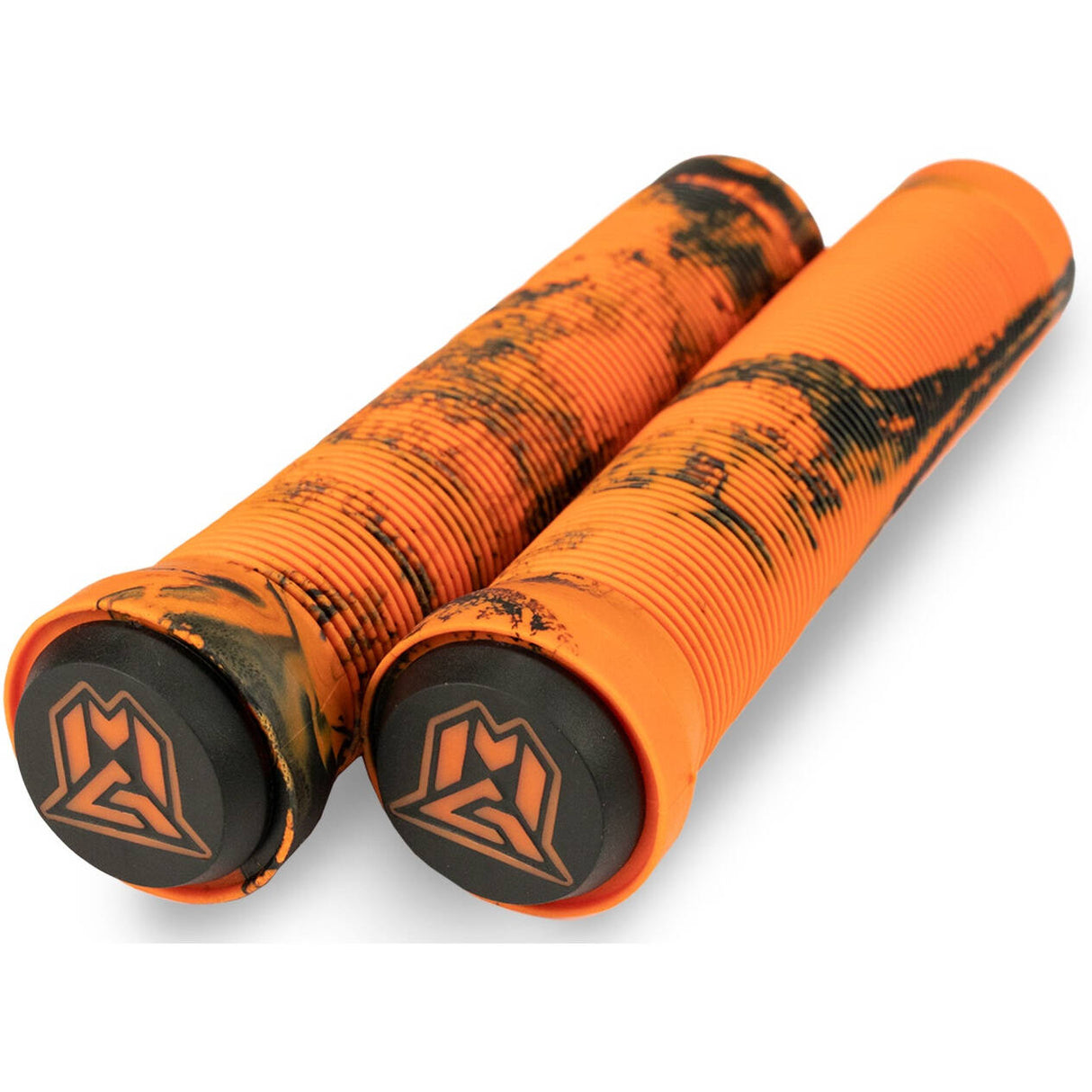 MGP 150mm Swirl Grind Scooter Grips - Orange/Black