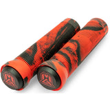 MGP 150mm Swirl Grind Scooter Grips - Red/Black