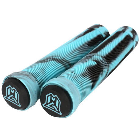 MGP 150mm Swirl Grind Scooter Grips - Teal/Black
