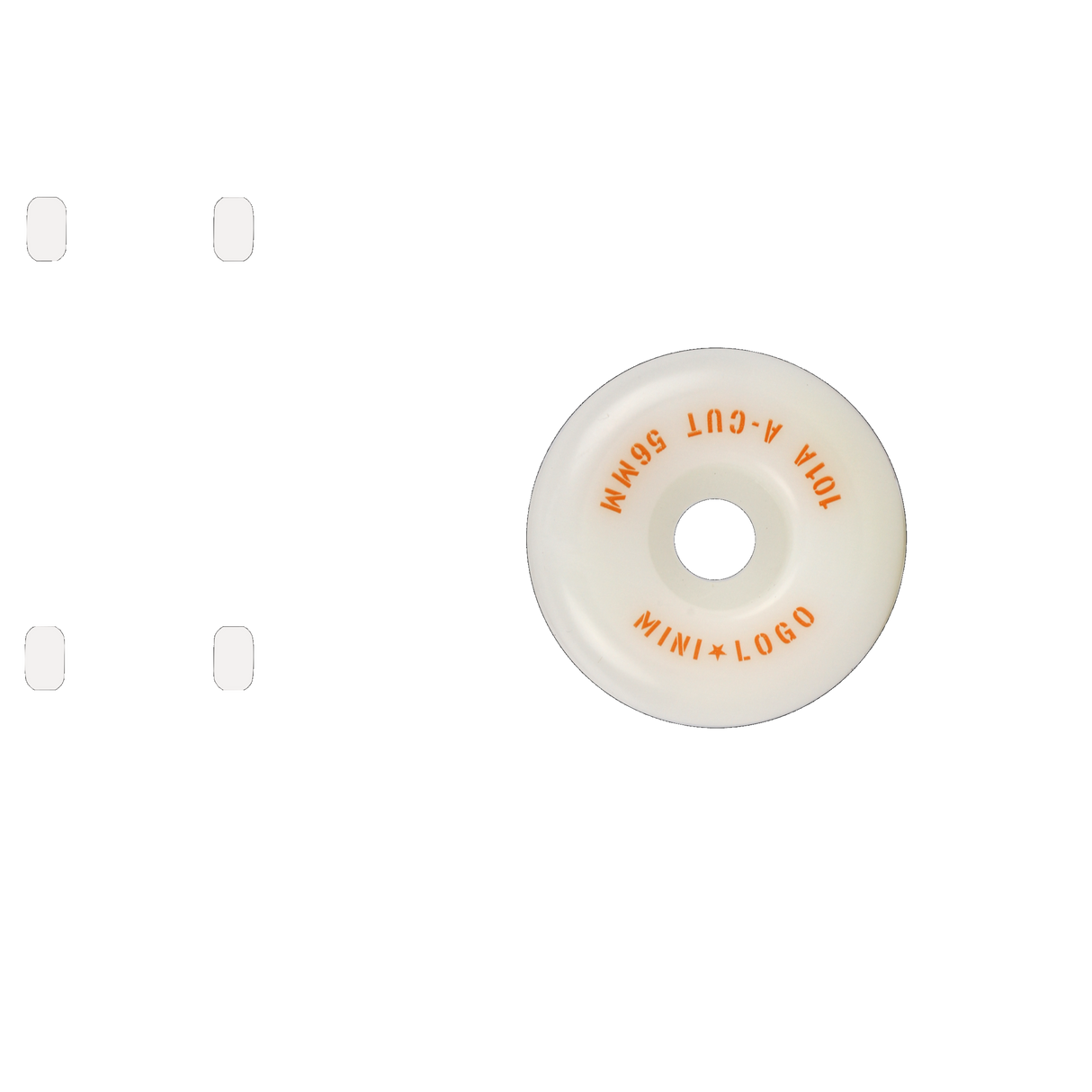 Mini Logo A-Cut 2 101a Skateboard Wheels - White 56mm (Pack of 4)