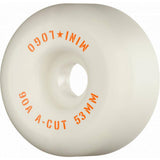 Mini Logo A-Cut 2 Hybrid 90a Skateboard Wheels - White 53mm (Pack of 4)