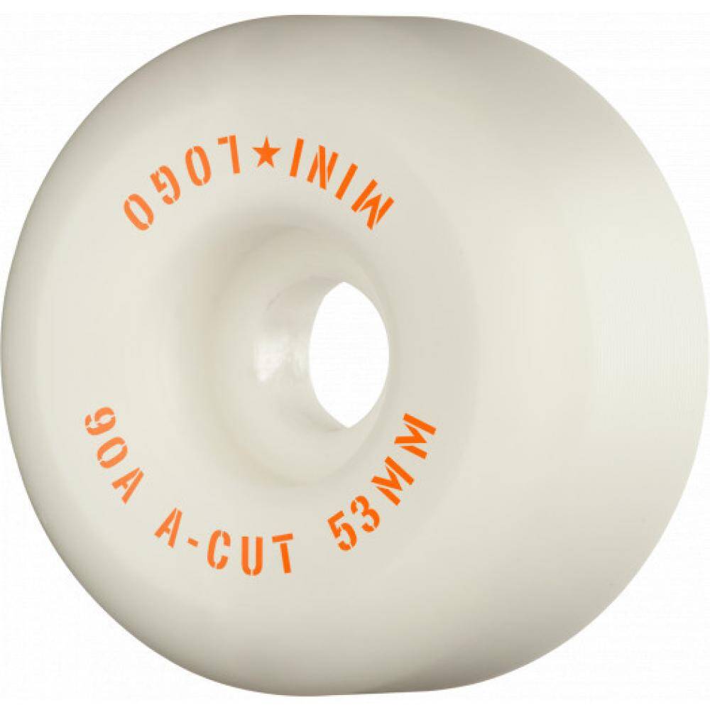 Mini Logo A-Cut 2 Hybrid 90a Skateboard Wheels - White 58mm (Pack of 4)