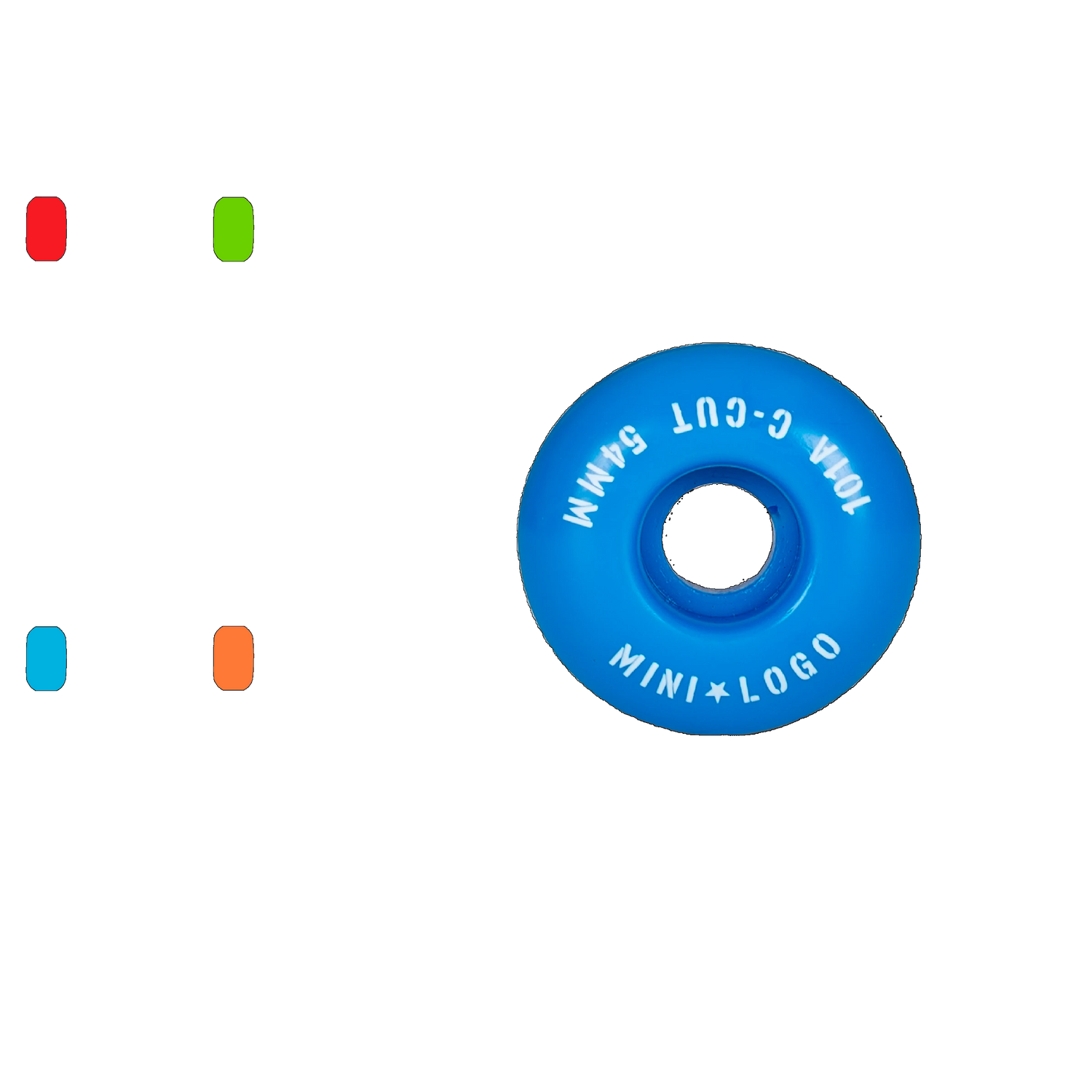 Mini Logo C-Cut 2 101a Skateboard Wheels - Assorted 52mm (Pack of 4)