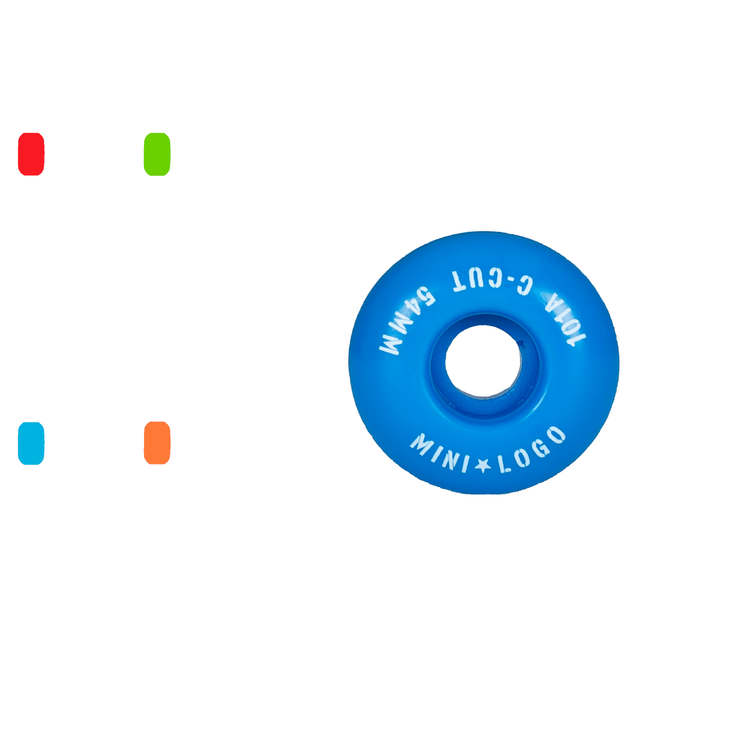 Mini Logo A-Cut 2 Hybrid 90a Skateboard Wheels - Assorted 53mm (Pack of 4)
