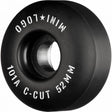 Mini Logo C-Cut 2 101a Skateboard Wheels - Black 52mm (Pack of 4)