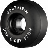 Mini Logo C-Cut 2 101a Skateboard Wheels - Black 53mm (Pack of 4)