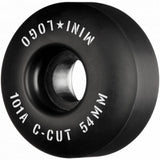 Mini Logo C-Cut 2 101a Skateboard Wheels - Black 54mm (Pack of 4)