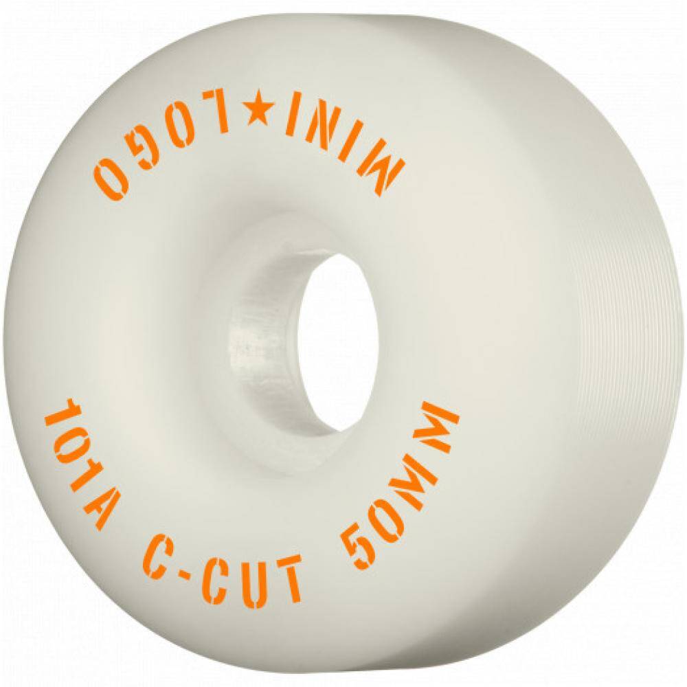 Mini Logo C-Cut 2 101a Skateboard Wheels - White 53mm (Pack of 4)