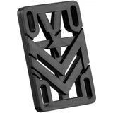 Mini Logo Rigid Riser Pads - Black 1/4''