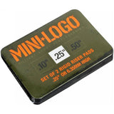 Mini Logo Rigid Riser Pads - Black 1/4''