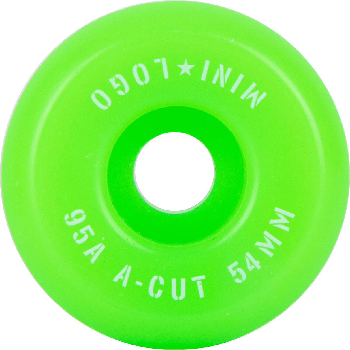 Mini Logo A-Cut 2 Hybrid 95a Skateboard Wheels - Green 54mm