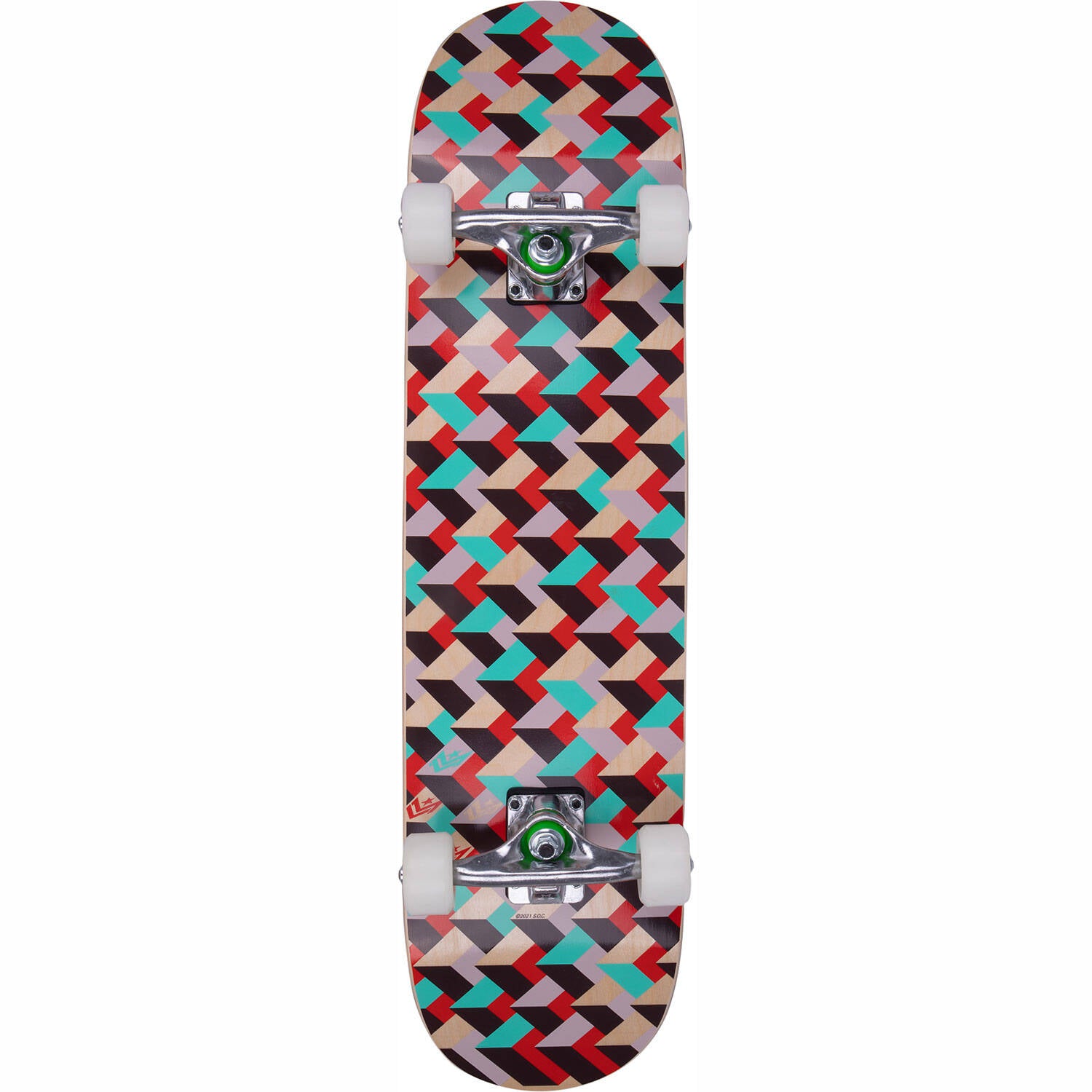 Mini Logo Patterns Complete Skateboard - Grate 7.75"