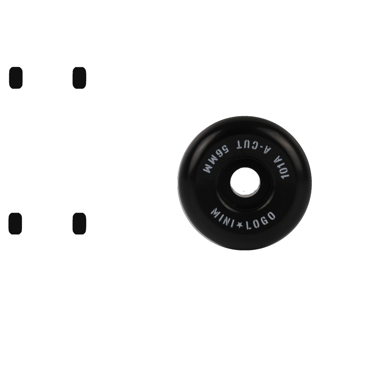 Mini Logo A-Cut 2 101a Skateboard Wheels - Black 60mm (Pack of 4)