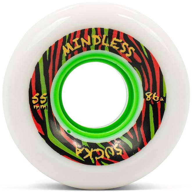 Mindless Sucka Skateboard Wheels - White 55mm (Pack of 4)