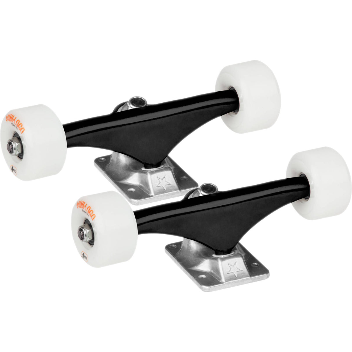 Mini Logo Skateboard Truck Assembly w/91a Bushings - Black/Raw 8''