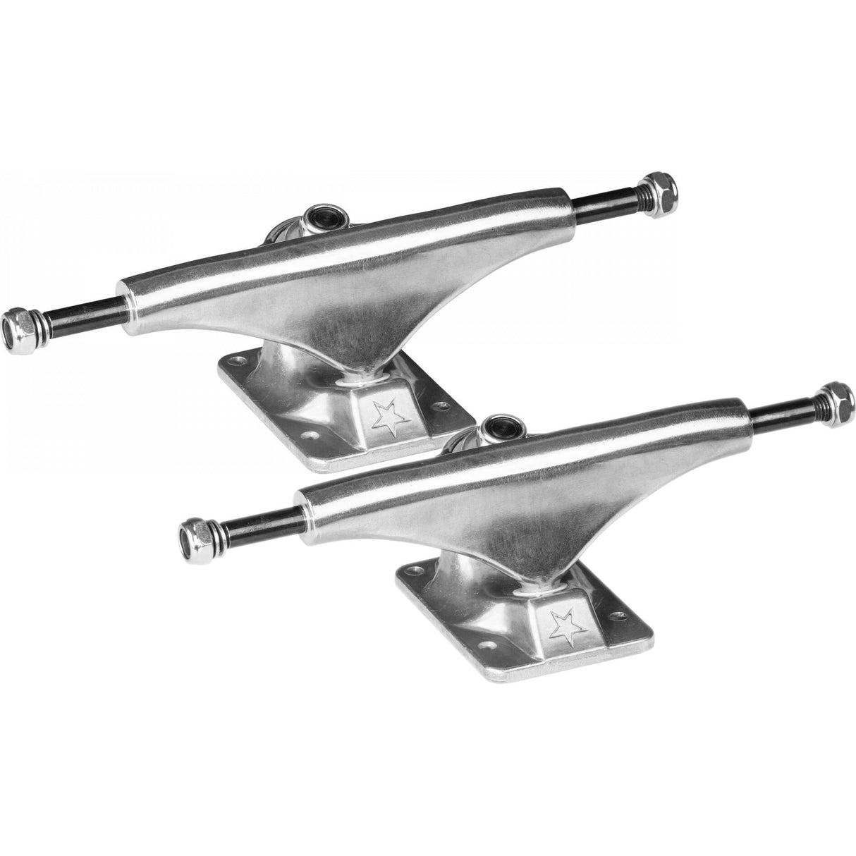 Mini Logo Skateboard Trucks w/91a Bushings - Raw 8''