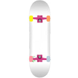 Mini Logo Custom Skateboard - White/Pink/Pastel 8.25"