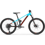Mondraker Kids Factor 24'' 2021 Mountain Bike - Gloss Black/Gloss Light Blue/Flame Red