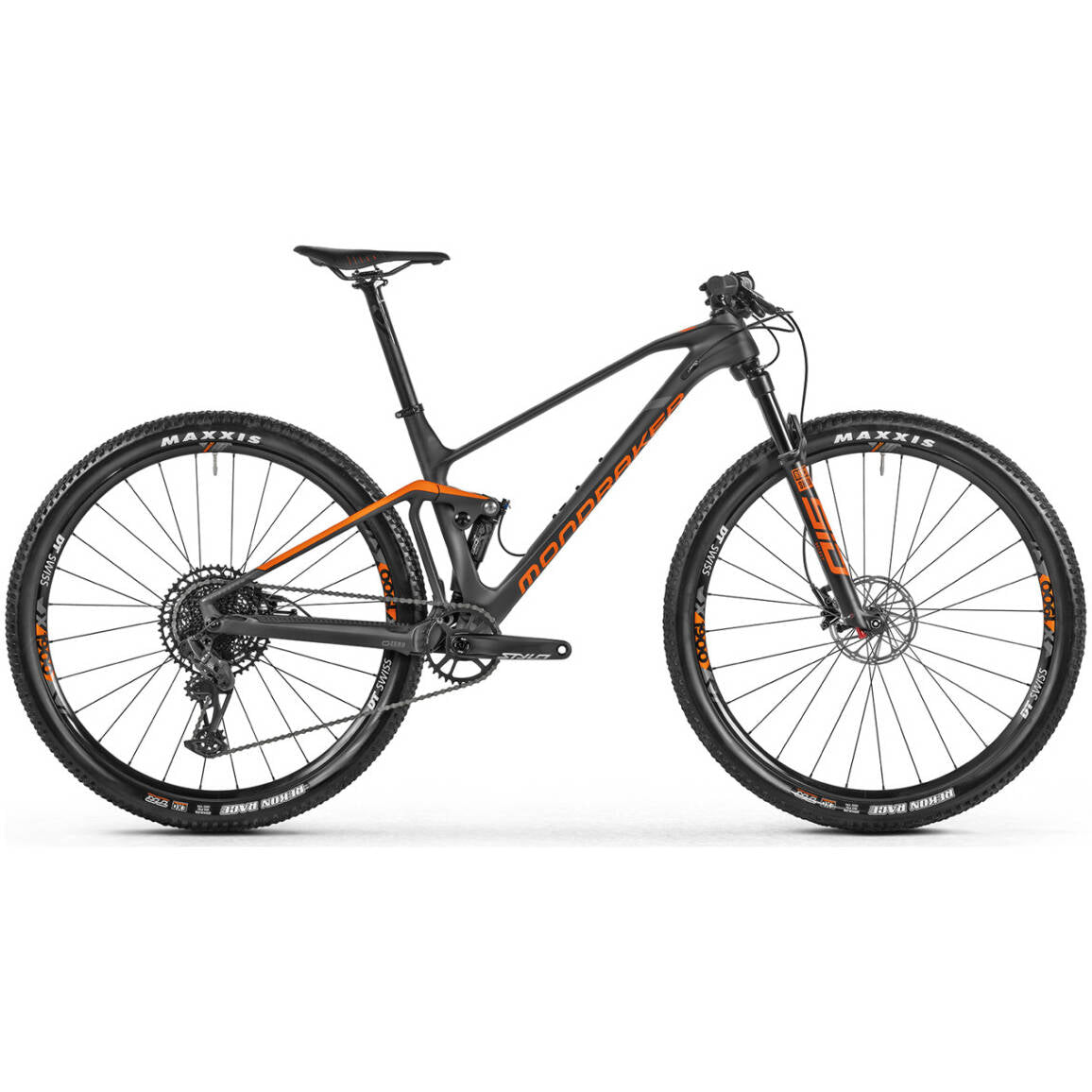 Mondraker XC Race F-Podium Carbon 2021 Mountain Bike - Matte Carbon UD/Gloss Orange/Nimbus Grey