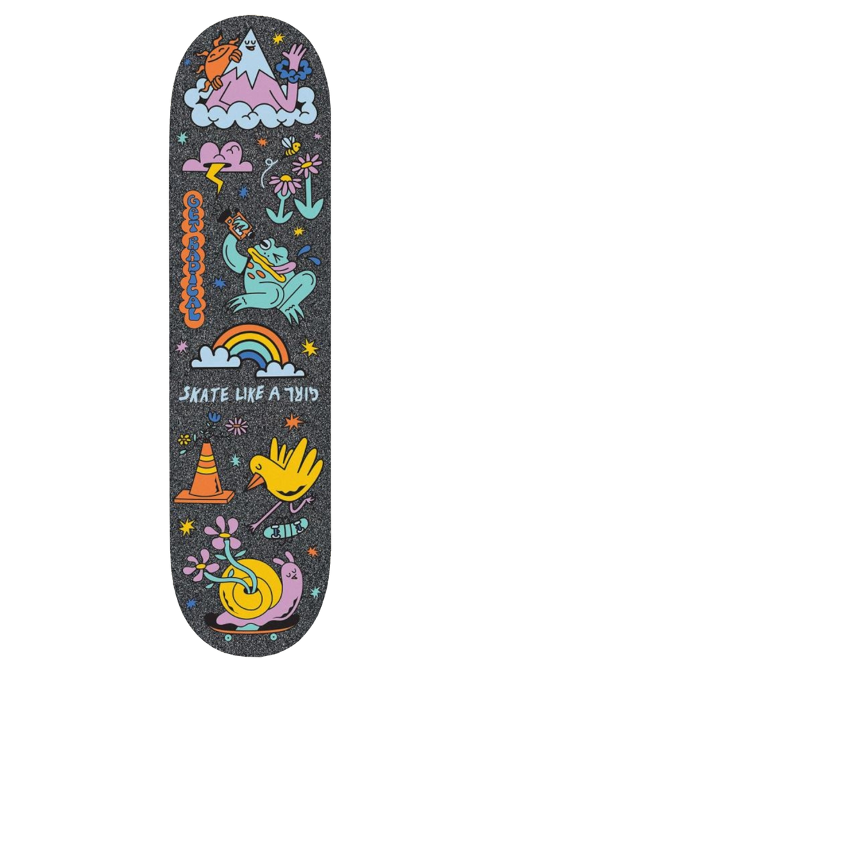 MOB Skate Like A Girl Skateboard Grip Tape - Multi