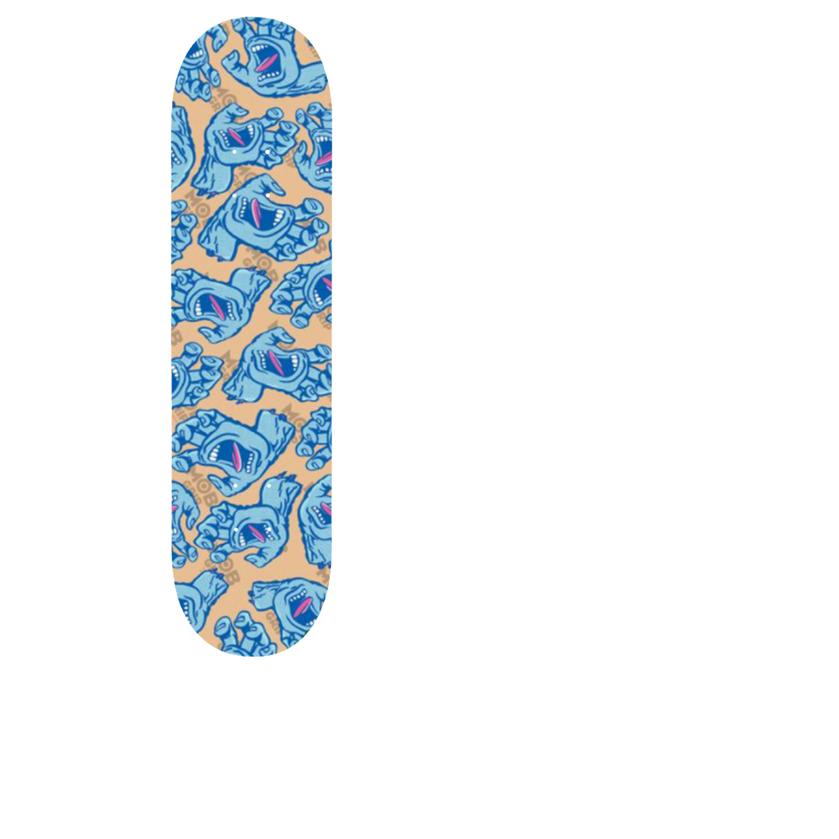 MOB x Santa Cruz Toned All Over Hand Skateboard Grip Tape - Clear