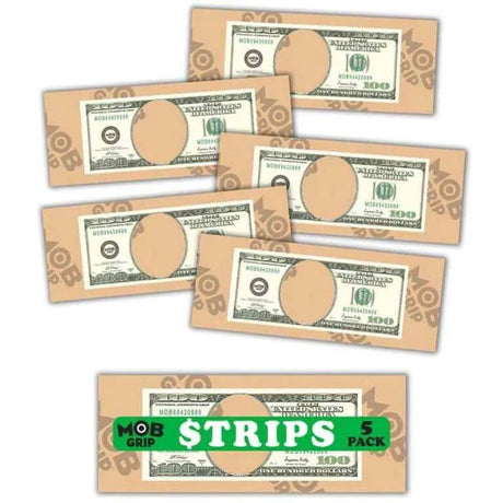 MOB Hundos Skateboard Grip Tape Strips - Clear