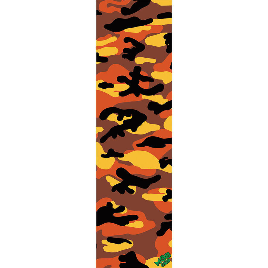 MOB Multi Camo Skateboard Grip Tape - Orange