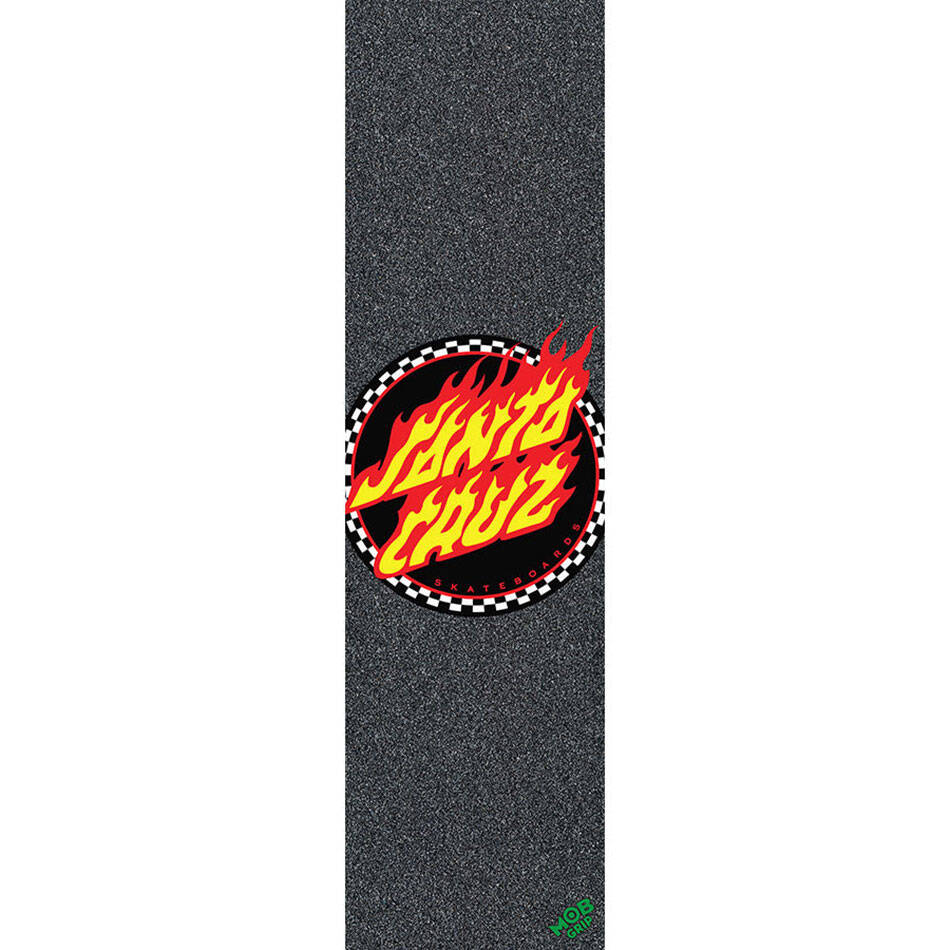 MOB X Santa Cruz Dot Skateboard Grip Tape - Flamed Dot