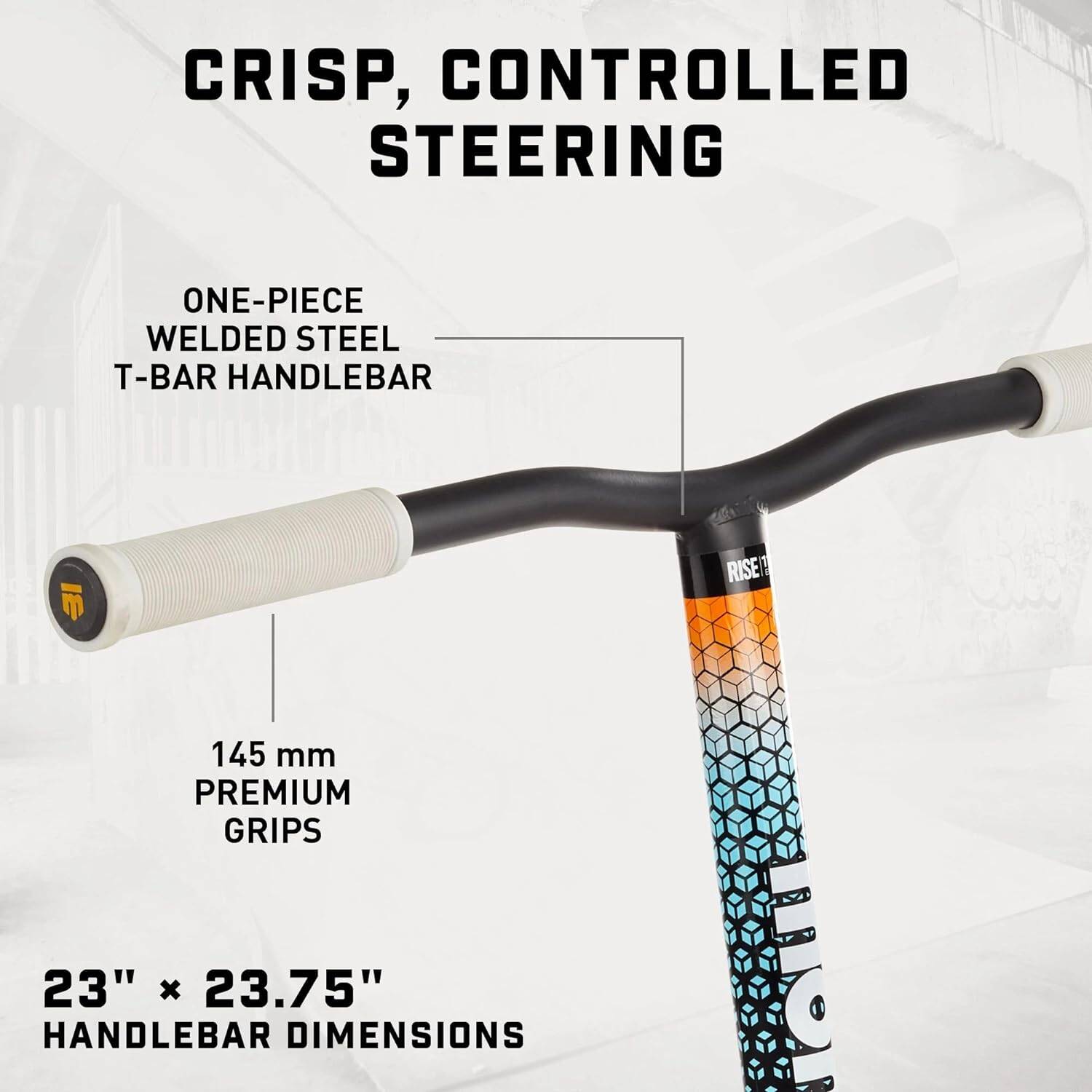 Mongoose Rise 110 Elite Stunt Scooter - Grey/Orange
