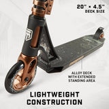 Mongoose Rise 110 Expert Stunt Scooter - Black/Brown