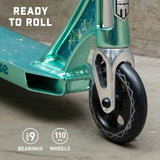 Mongoose Rise 110 Expert Stunt Scooter - Teal/Black