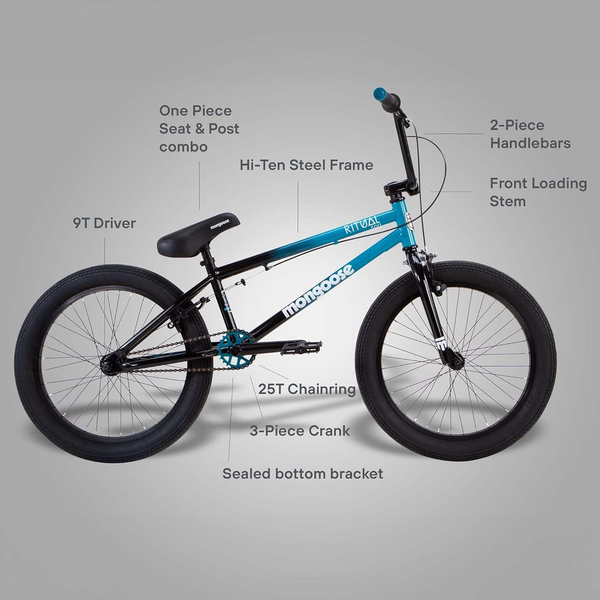 Mongoose Ritual 500 20" Complete BMX - Blue