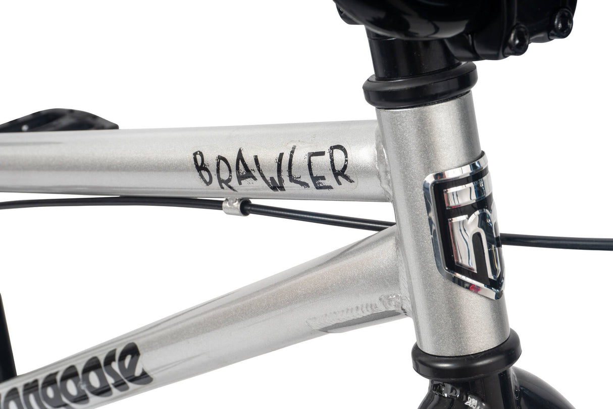 Mongoose Brawler 20" Complete BMX - Silver/Black