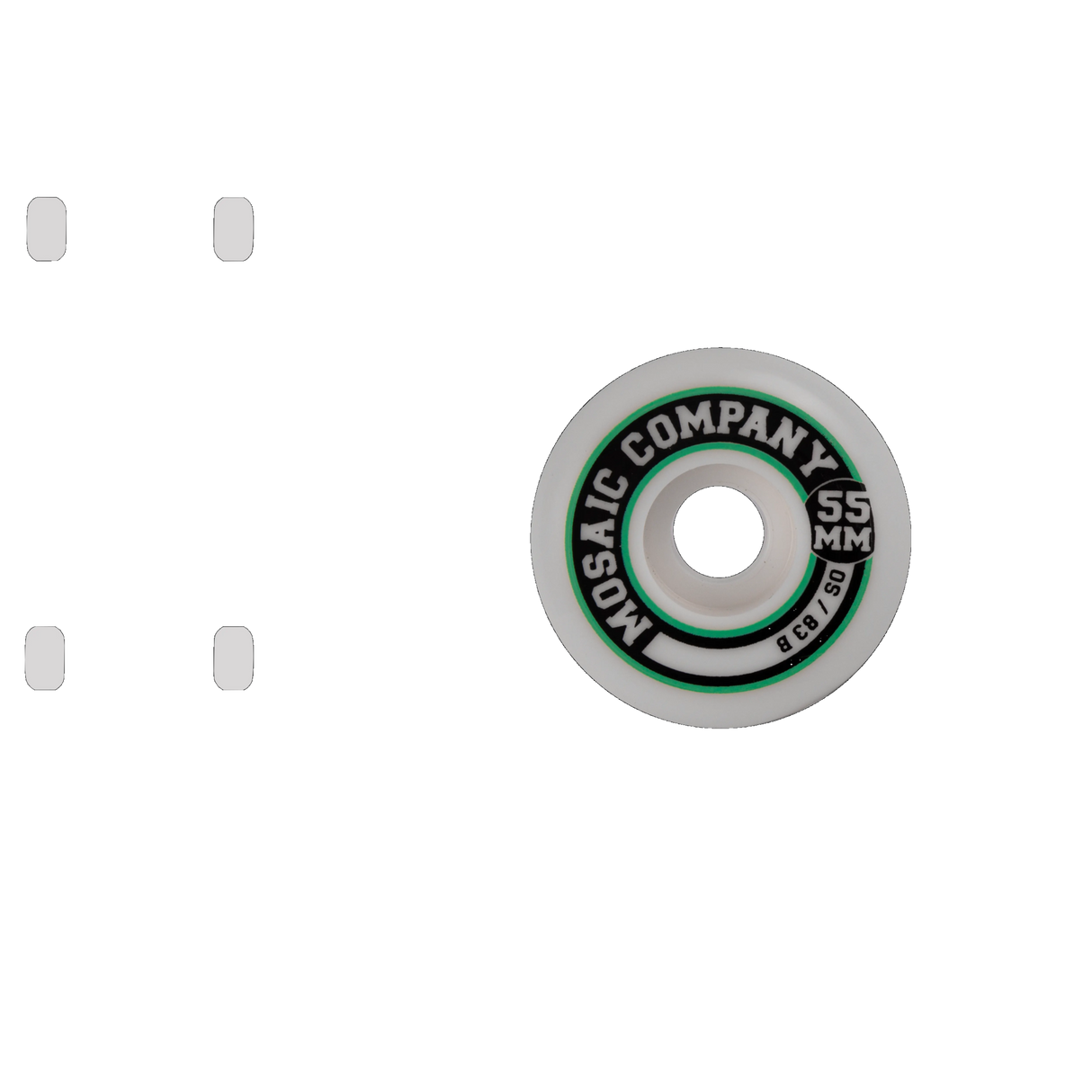 Mosaic College Skateboard Wheels - 55mm