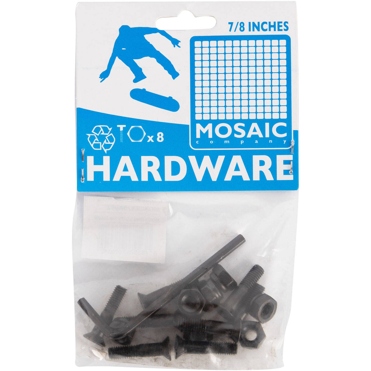 Mosaic 7/8'' Skateboard Truck Bolts - Black