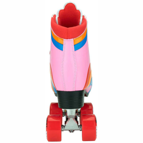 Moxi Rainbow Quad Roller Skates - Bubble Gum Pink