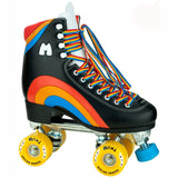 Moxi Rainbow Quad Roller Skates - Black