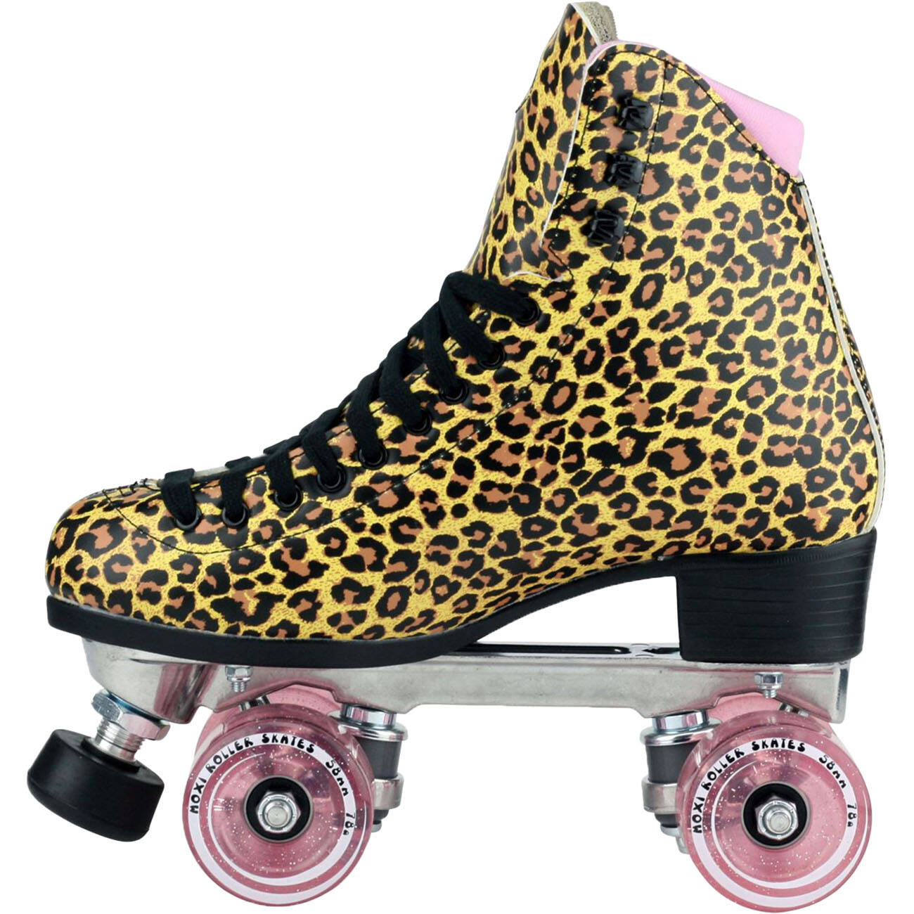 Moxi Ivy Jungle Quad Roller Skates - Leopard/Pink
