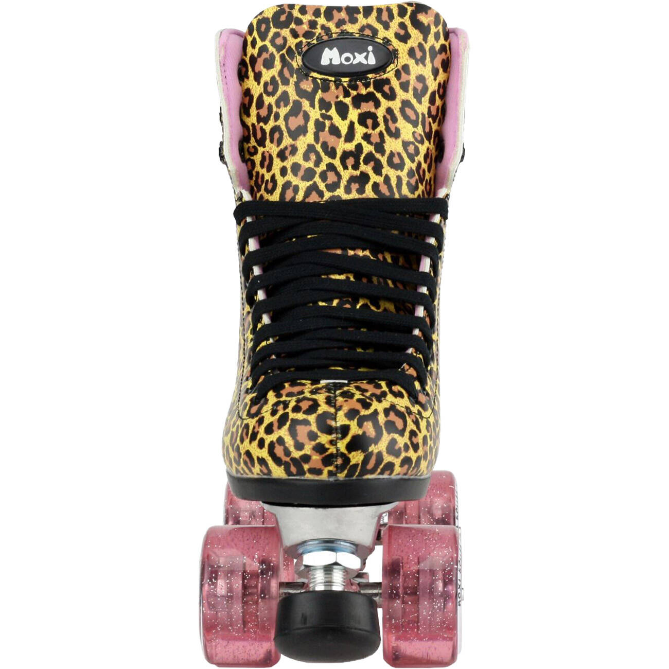 Moxi Ivy Jungle Quad Roller Skates - Leopard/Pink