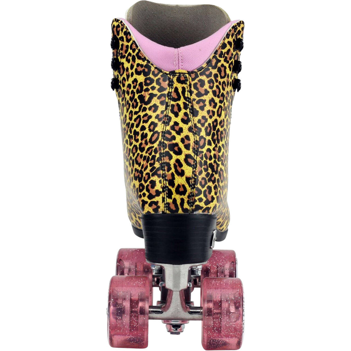 Moxi Ivy Jungle Quad Roller Skates - Leopard/Pink