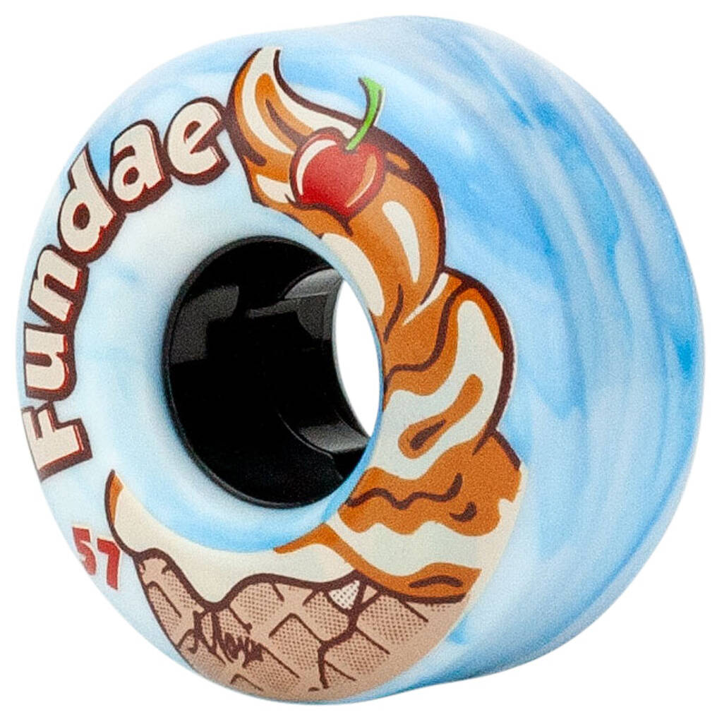 Moxi Fundae Quad Roller Skate Wheels - Birthday Cake - 57mm 92A