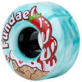 Moxi Fundae Quad Roller Skate Wheels - Creme De Menthe - 57mm 92A