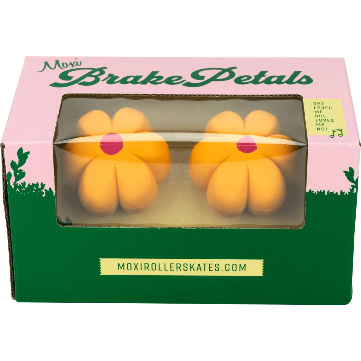 Moxi Brake Petal Toe Stops - Yellow Daisy